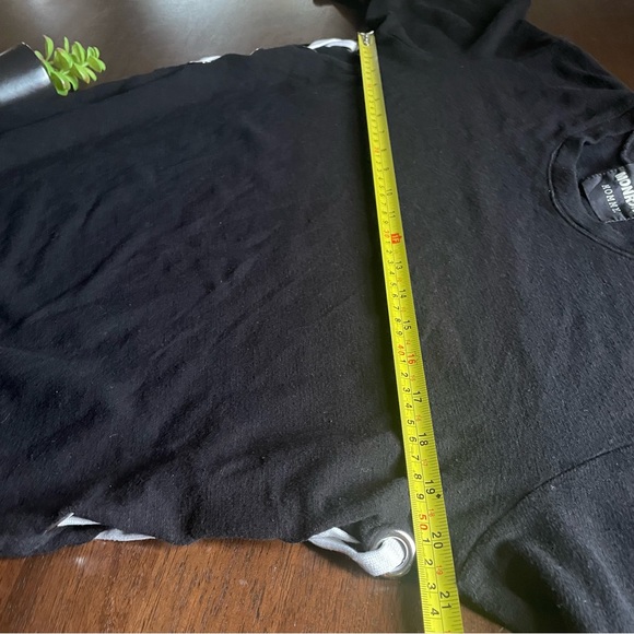 Monrow Mommy Maternity Side Lace Up Long Sleeve Sweatshirt In Black Size Medium - Picture 3 of 9